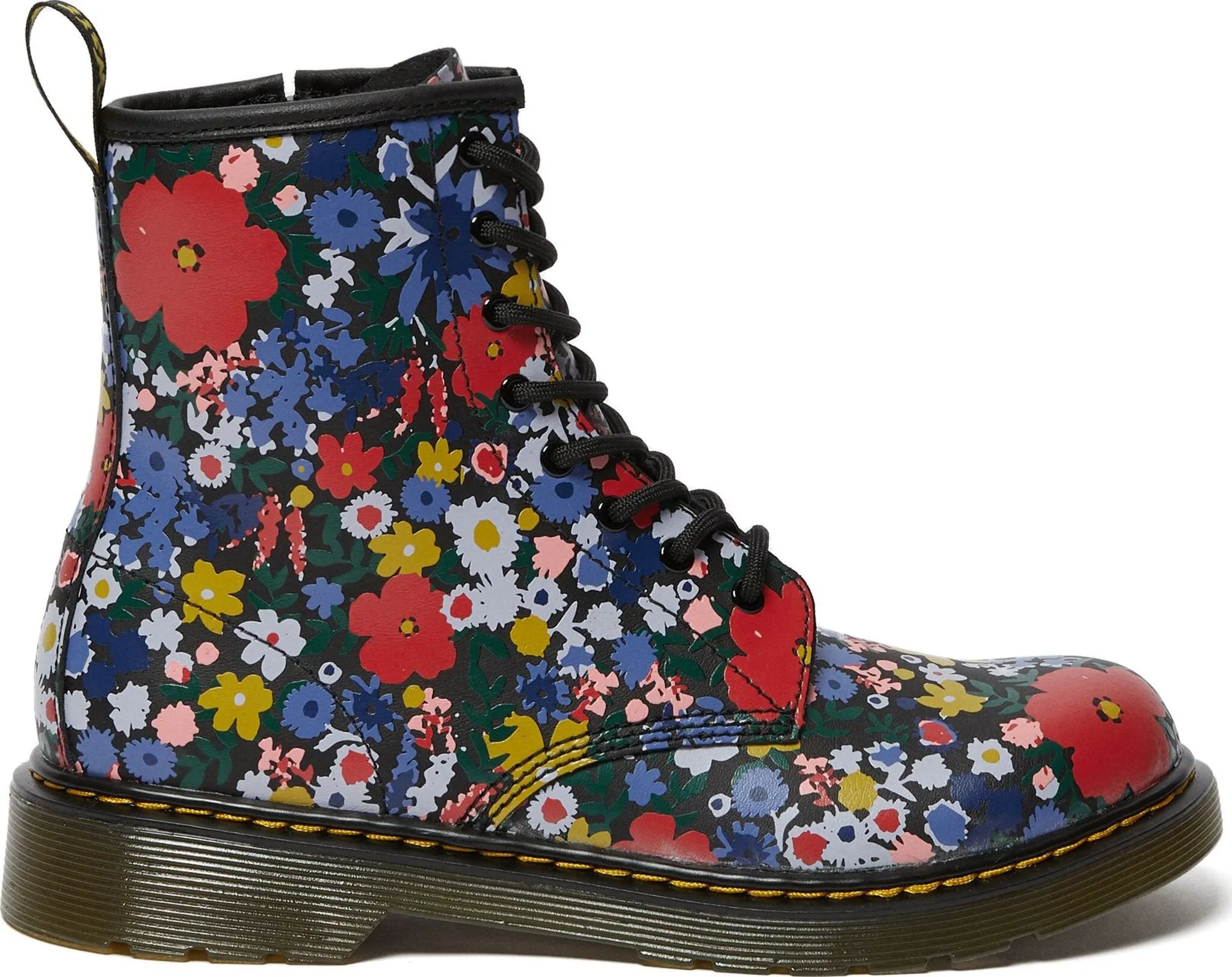 1460 Wanderflora Floral Print Leather Boots - Youth|-|Bottes en cuir 1460 Wanderflora à imprimé floral - Jeune