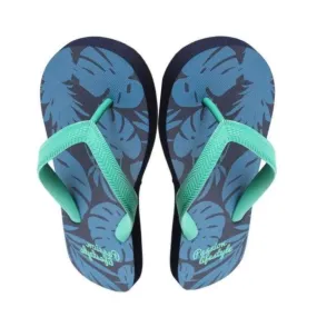 (41-42,Blue & Green) Passion Island Series Men's Flip Flops