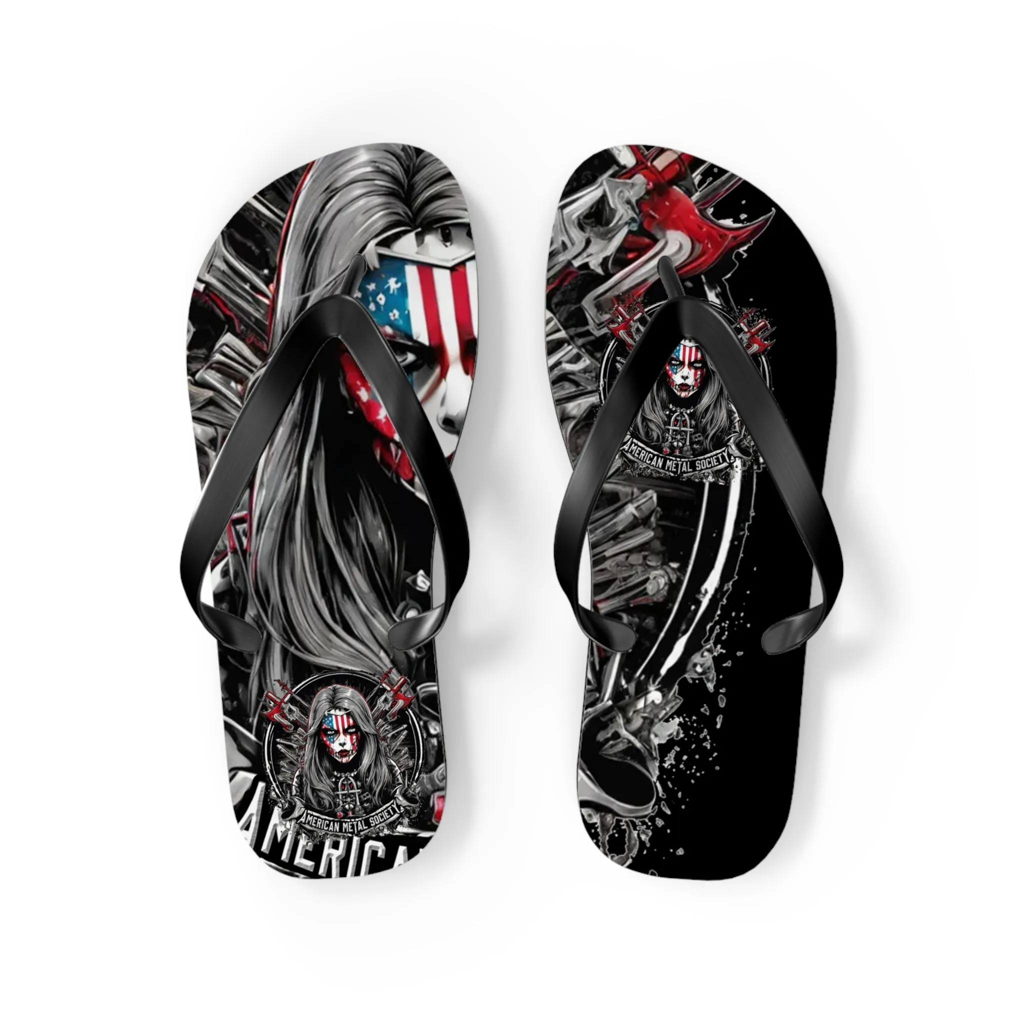 American Metal Society Flip Flops