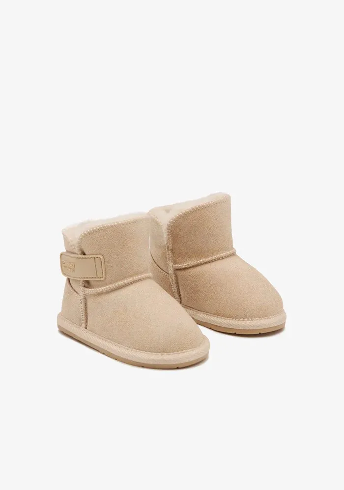 Beige napa respectful australian toddler boot