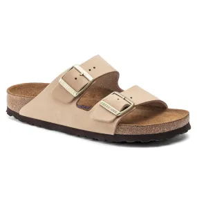 Birkenstock Arizona Soft Footbed Nubuck Leather - Sandcastle