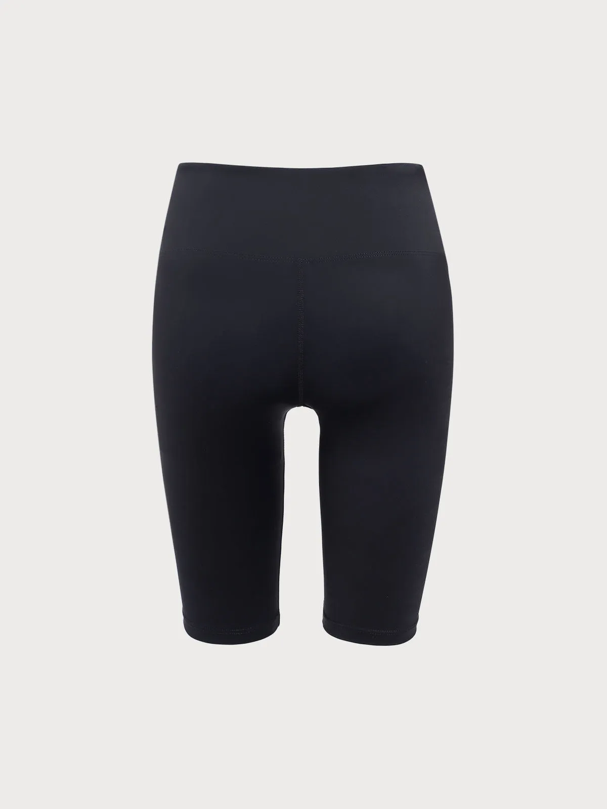 Black High Waisted Quick-Dry Short 9”