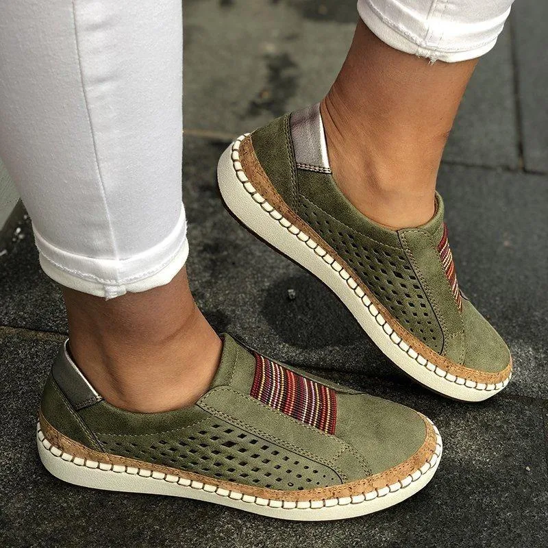 Breathable Elastic Band Casual Flats