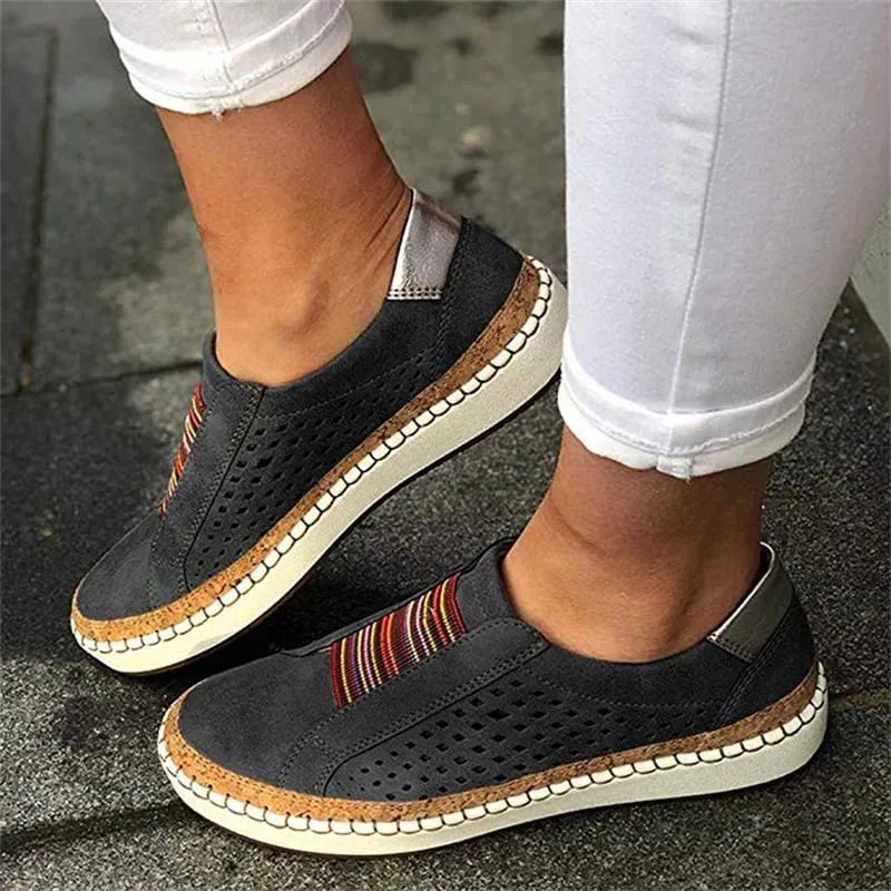 Breathable Elastic Band Casual Flats