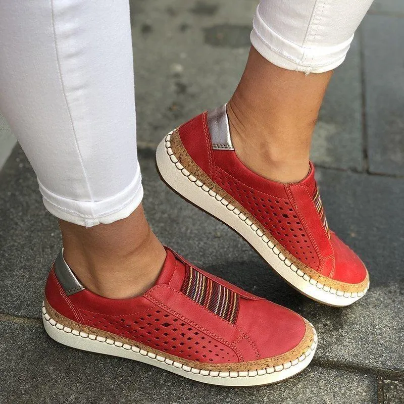 Breathable Elastic Band Casual Flats