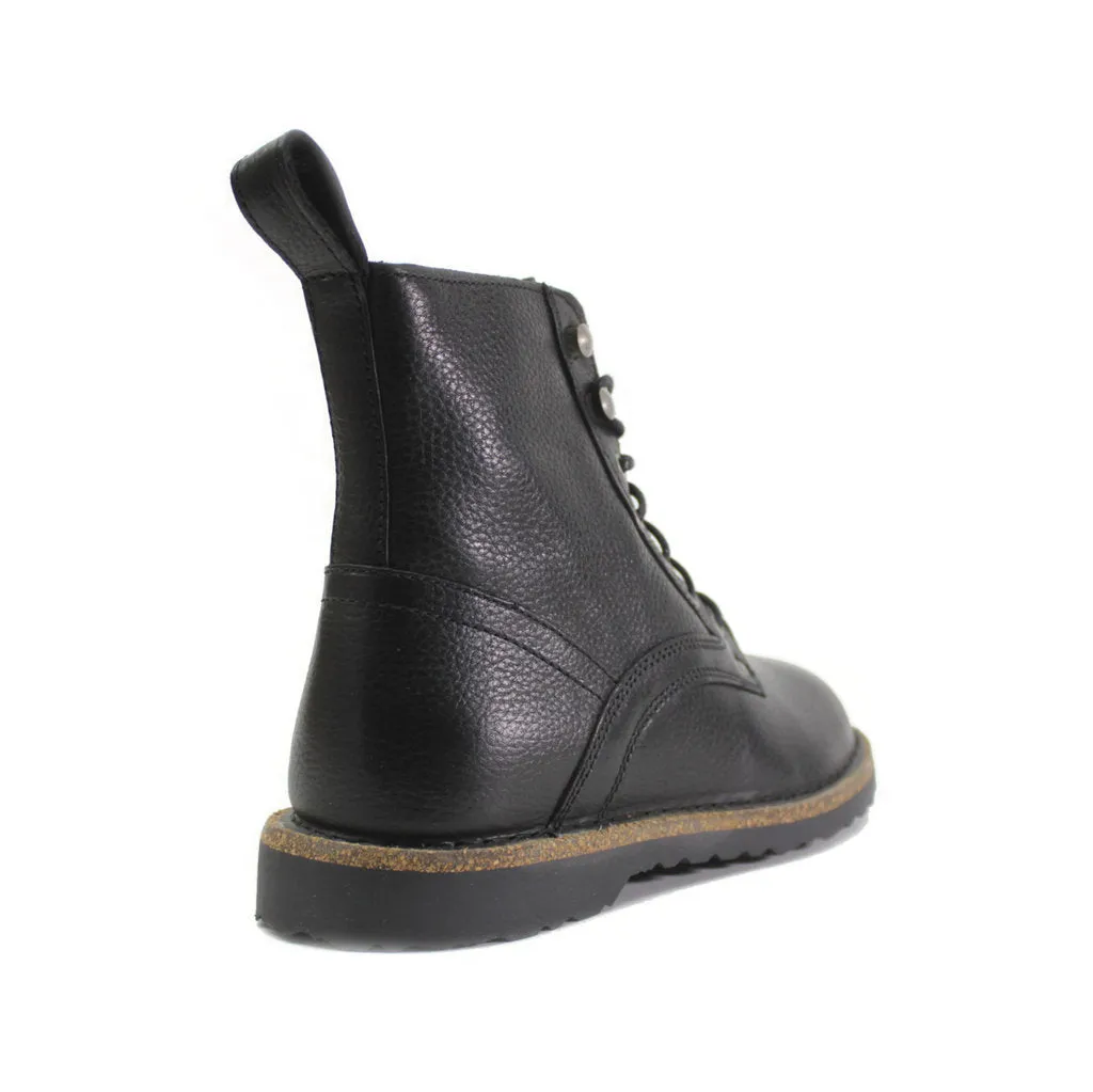 Bryson Natural Grained Leather Unisex Ankle Boots