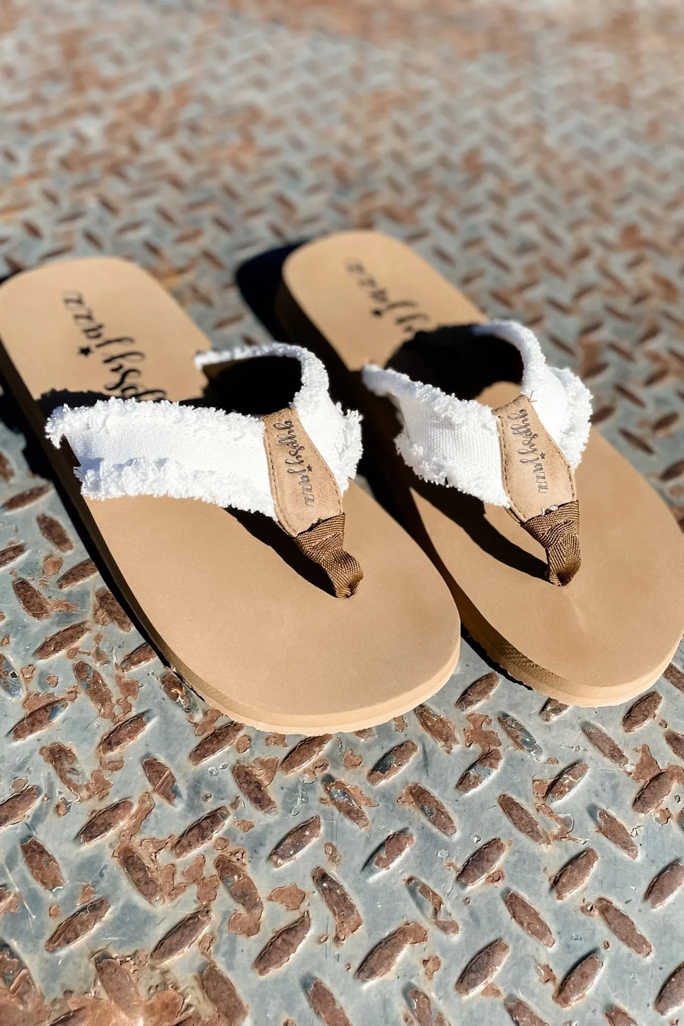 By The Beach- {Black, White, Cream Black, Tan Leopard & Cream Leopard} Flip Flops