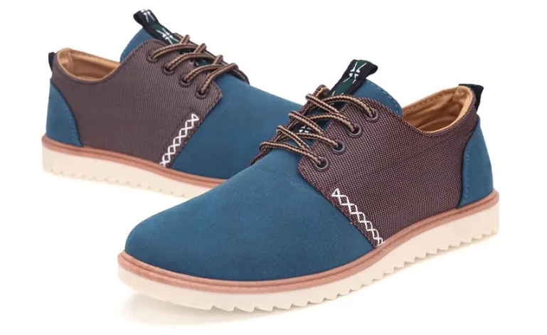 Canvas Lace Up Spring & Autumn Men's Flat Shoes