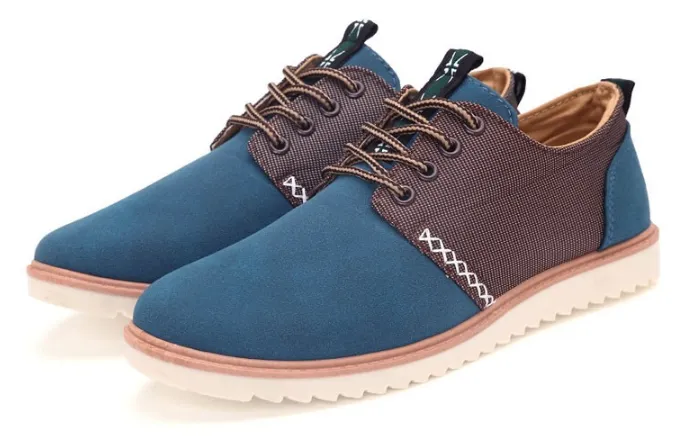 Canvas Lace Up Spring & Autumn Men's Flat Shoes