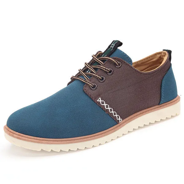 Canvas Lace Up Spring & Autumn Men's Flat Shoes