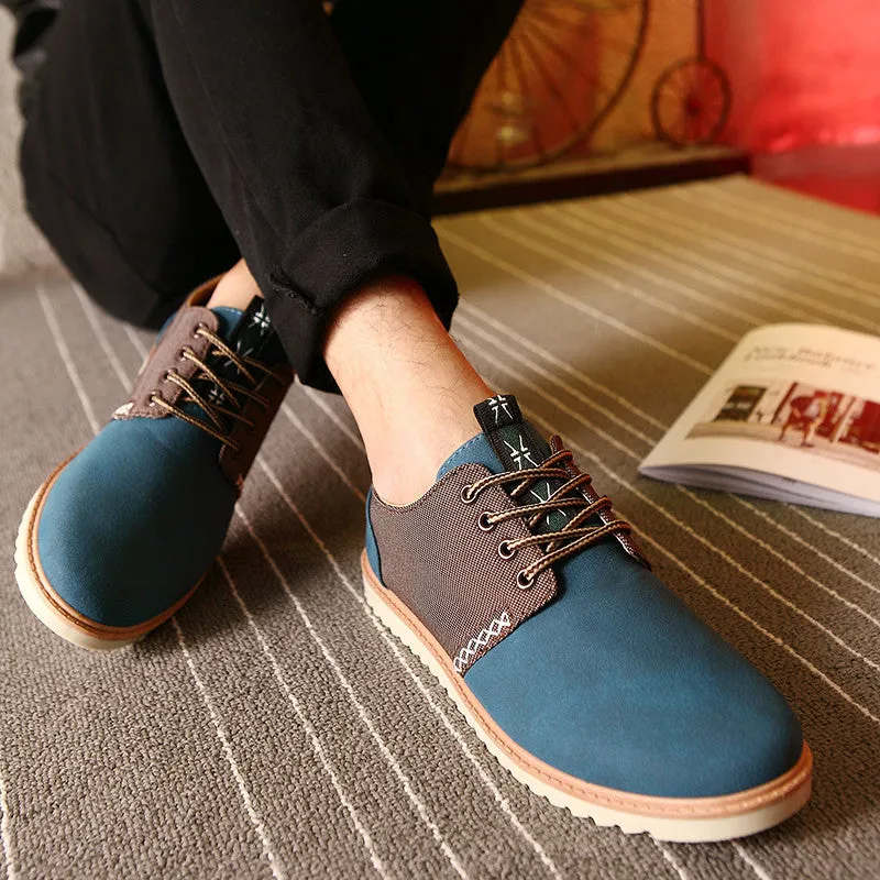 Canvas Lace Up Spring & Autumn Men's Flat Shoes