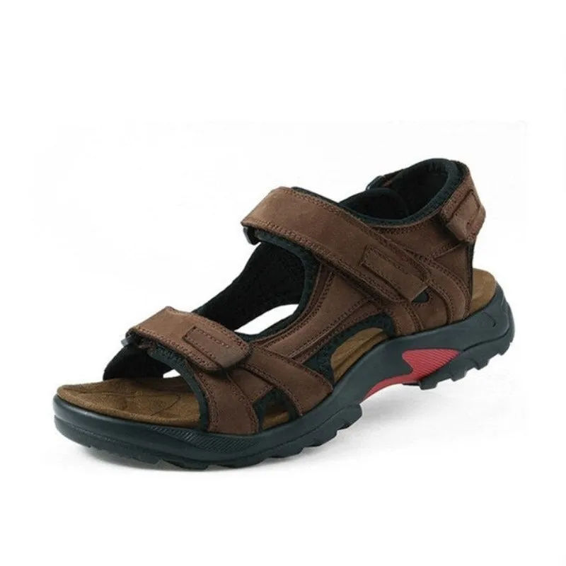 Casual Men Genuine Leather Soft Sandals