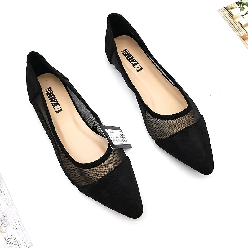 Flat Pointed Lace Breathable Flats With Soft Soles