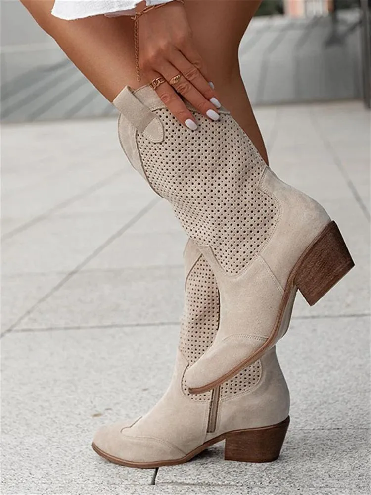 Ivyshape | Breathable Cowboy Boots for Women