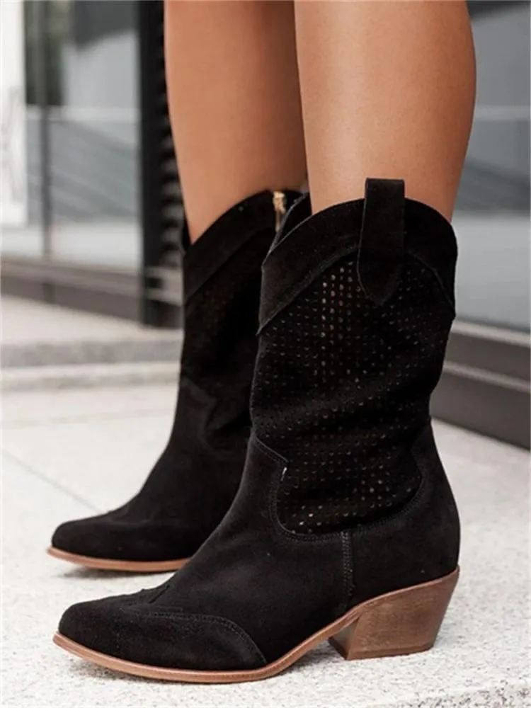 Ivyshape | Breathable Cowboy Boots for Women