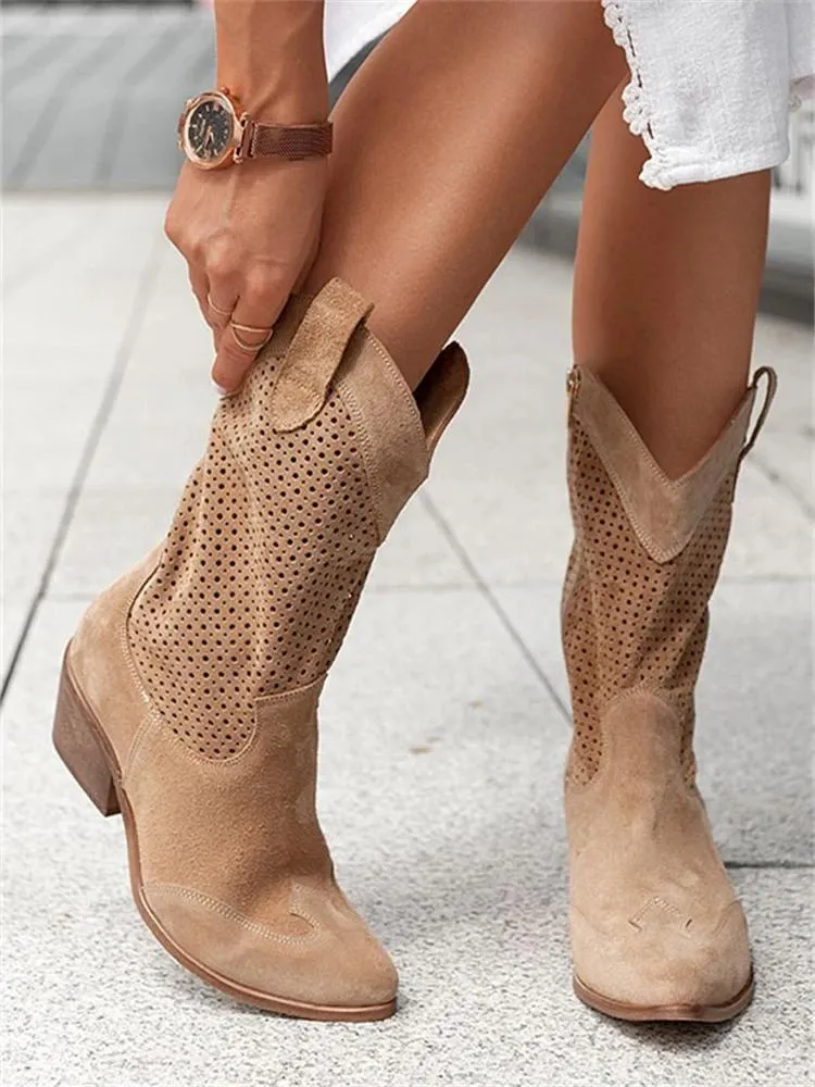 Ivyshape | Breathable Cowboy Boots for Women