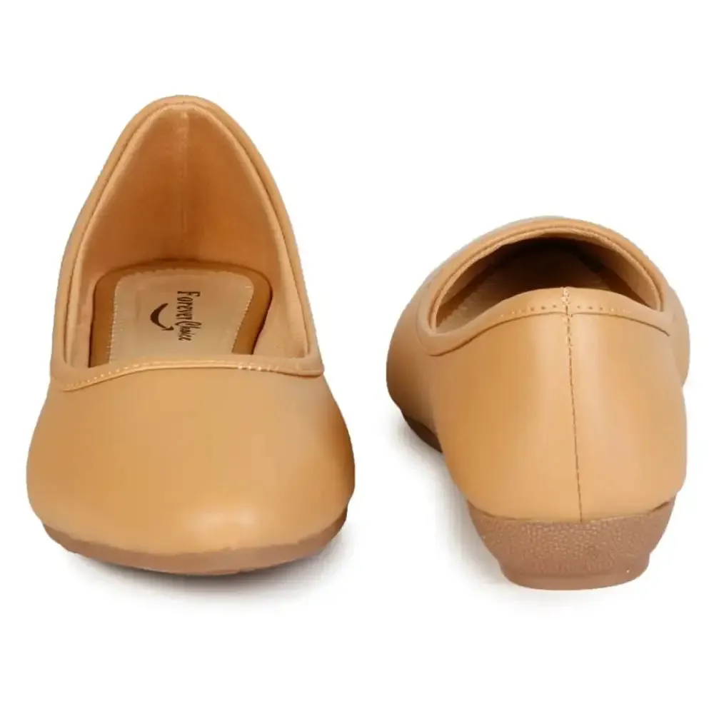 Ladies Bellies l Comfortable Flats Bellies used for office college l Light Brown