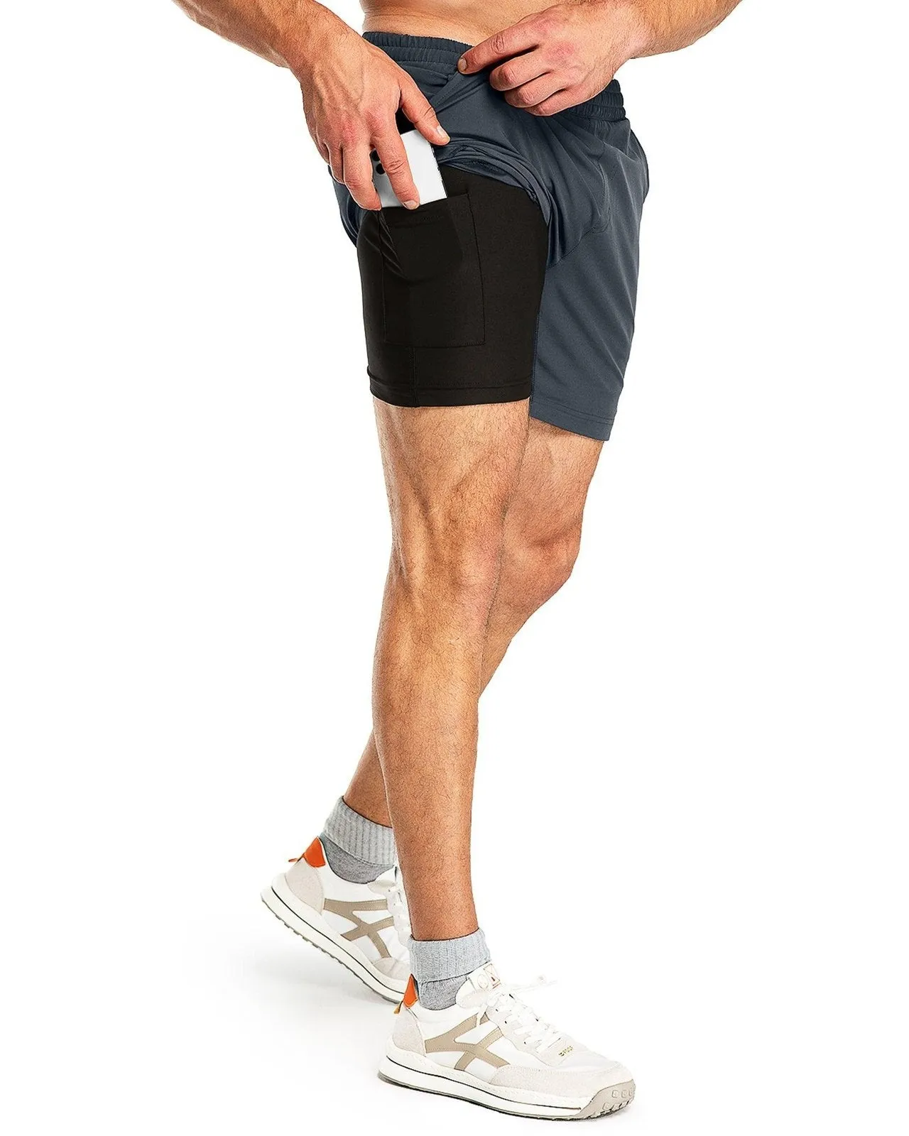 Men's 7" Running Shorts with 3 Pockets