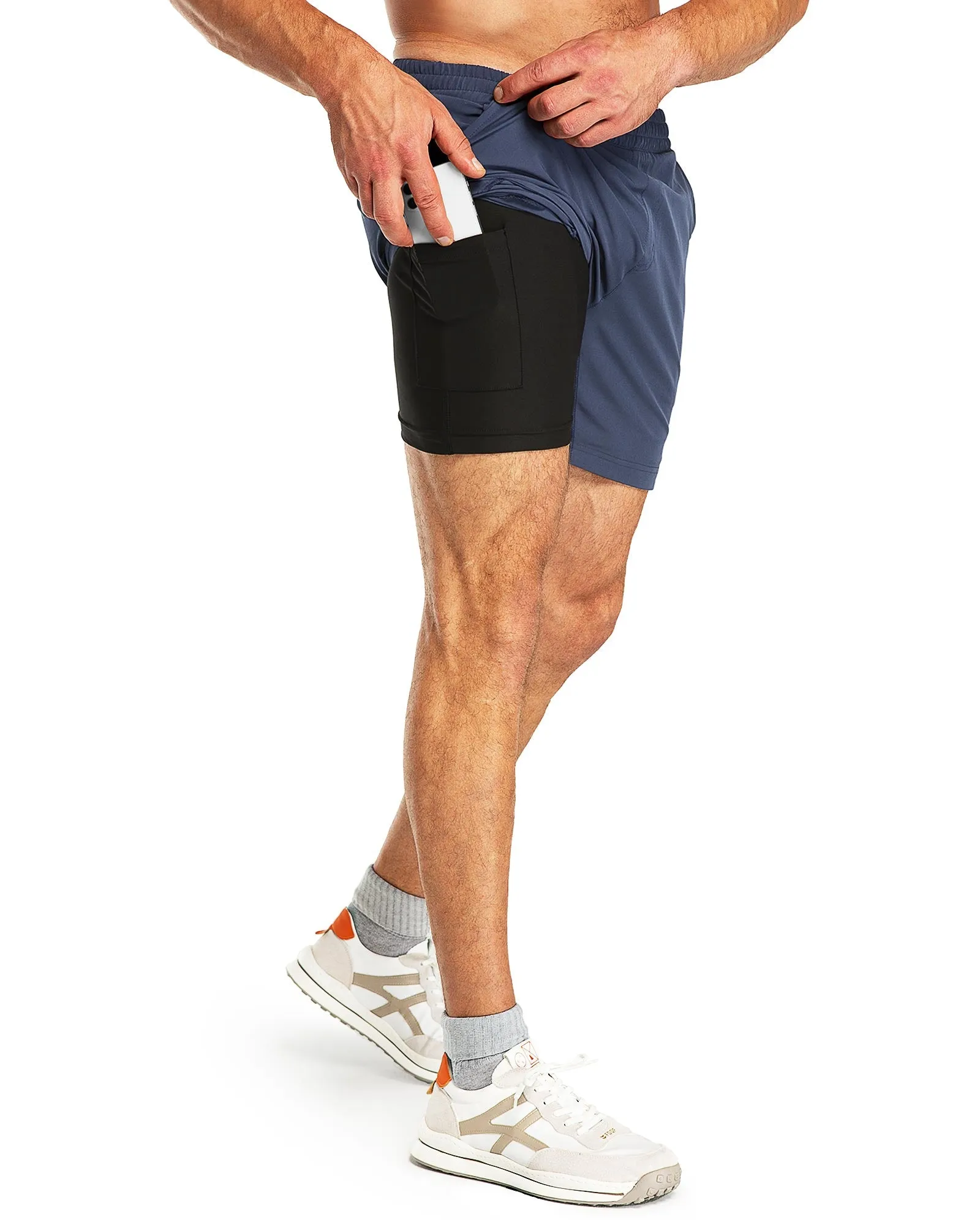 Men's 7" Running Shorts with 3 Pockets