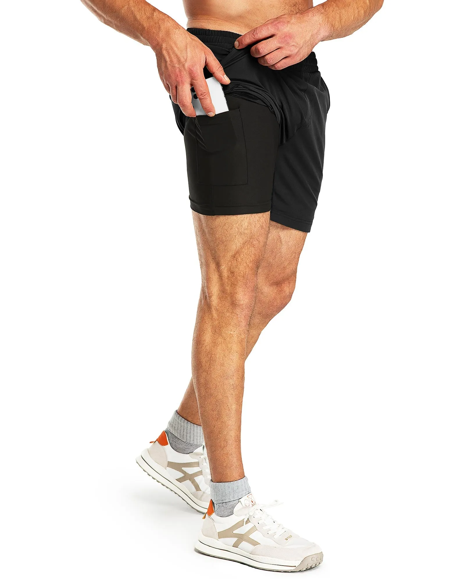 Men's 7" Running Shorts with 3 Pockets