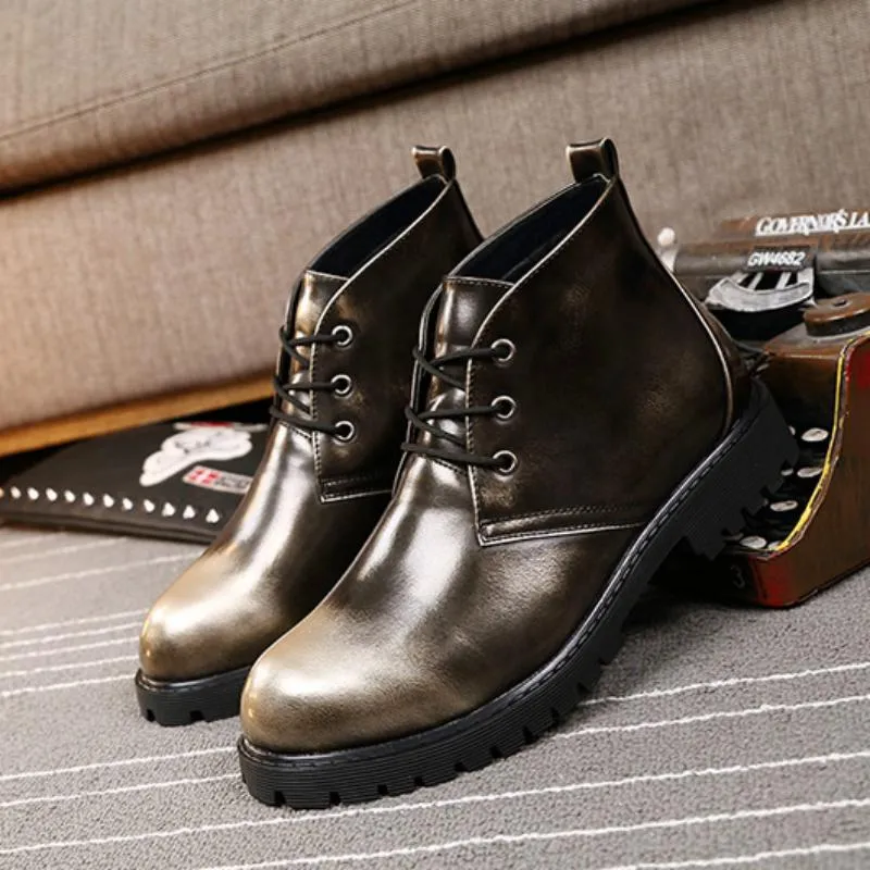 Men's Autumn/Winter Leather Breathable Ankle Boots