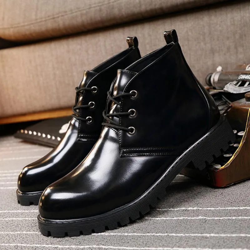 Men's Autumn/Winter Leather Breathable Ankle Boots