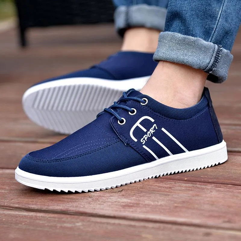 Men's Casual Breathable Canvas Flat Shoes