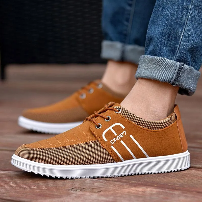 Men's Casual Breathable Canvas Flat Shoes