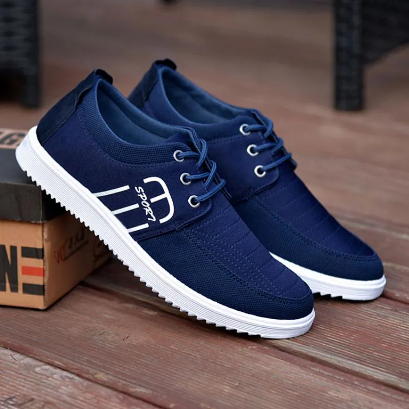 Men's Casual Breathable Canvas Flat Shoes