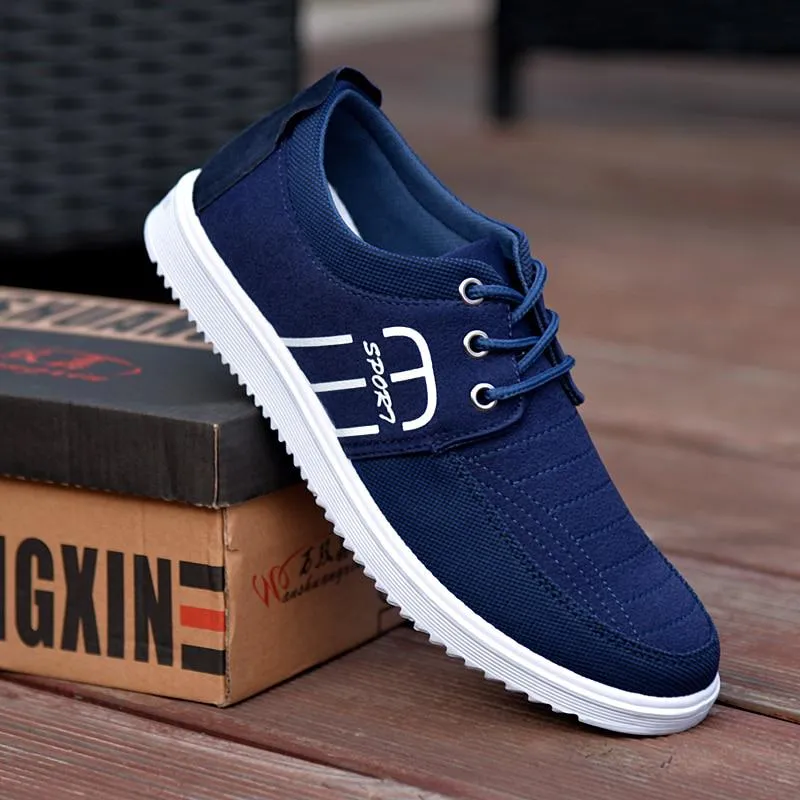 Men's Casual Breathable Canvas Flat Shoes