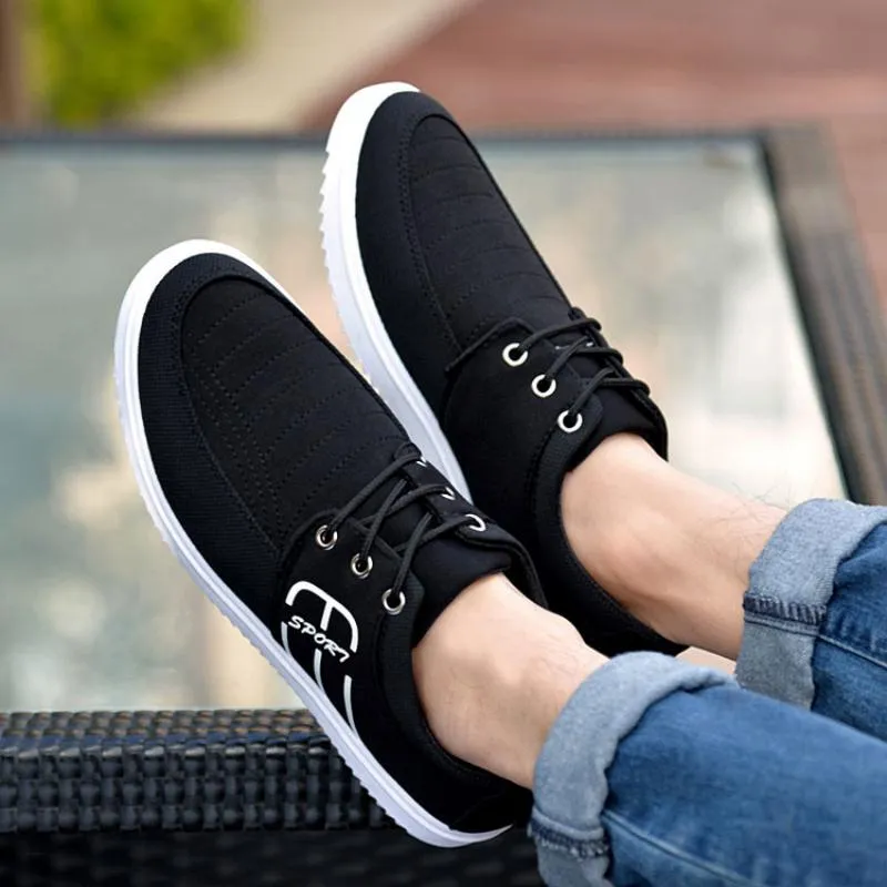 Men's Casual Breathable Canvas Flat Shoes