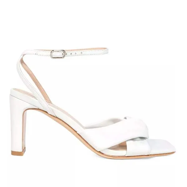 Mona White | Soft leather sandal