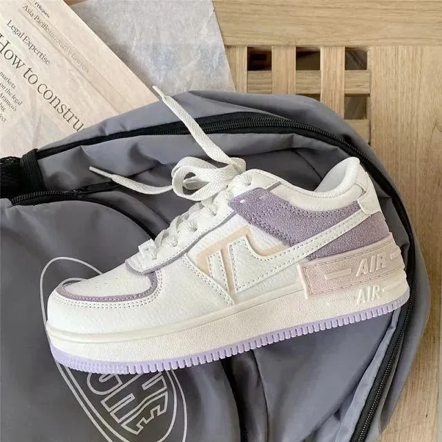 Purple Sneakers - Vulcanized Shoes  Trainers