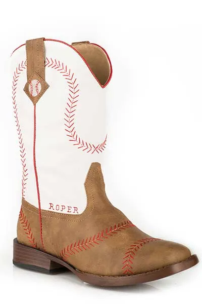 Roper Boys Square Toe Baseball Boots Style 09-018-1902-0083