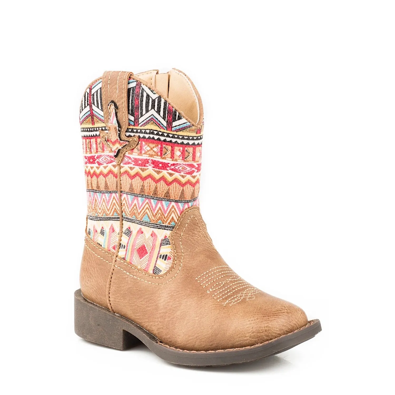 Roper TODDLER Azteca Boot Tan/Aztec