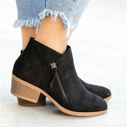 Side-Zip Ankle Boots