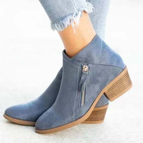 Side-Zip Ankle Boots