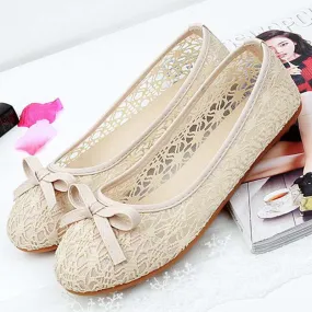 Summer Women Flats Shoes Breathable Shallow Mouth Loafers Women Flats Shoes Mesh Sneakers Women Female Shoe Ballerina